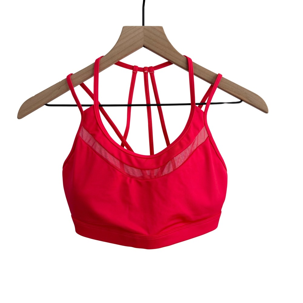 Victoria's Secret Sports Bra Red Medium Activewear Athletic Athlete Gym Sporty